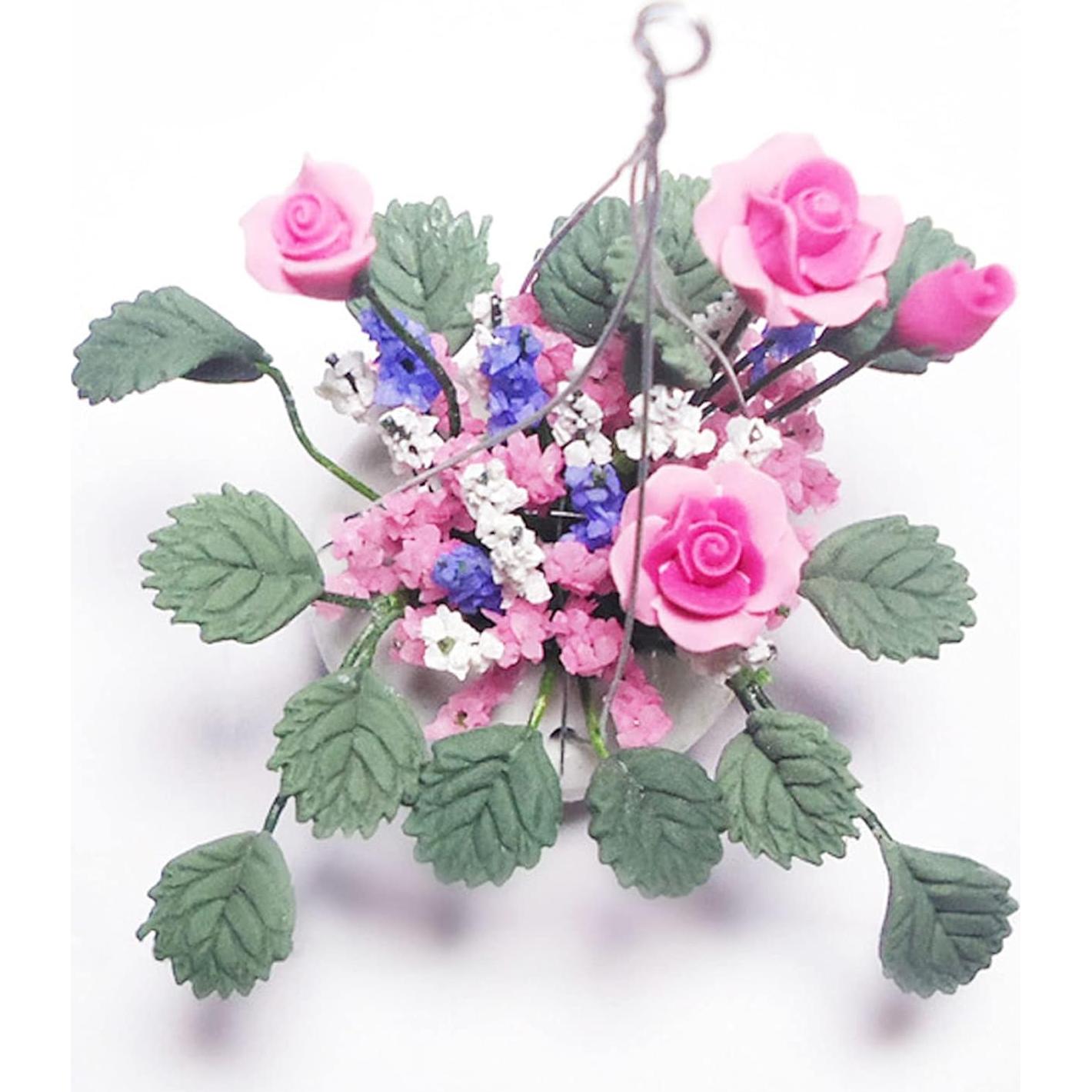 Mini Maceta de Flores Zerodis 1:12 Arcilla Decorativa