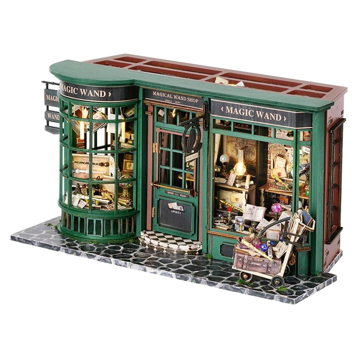 Kit Casa de Muñecas Miniatura MAGQOO DIY Madera 28.5x13.9x14.5cm