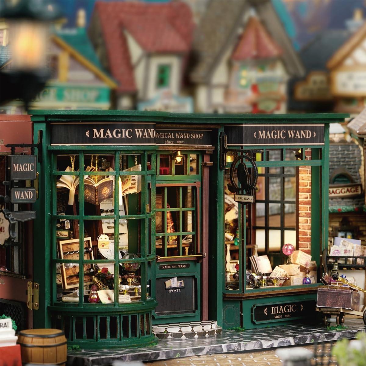 Kit Casa de Muñecas Miniatura MAGQOO DIY Madera 28.5x13.9x14.5cm