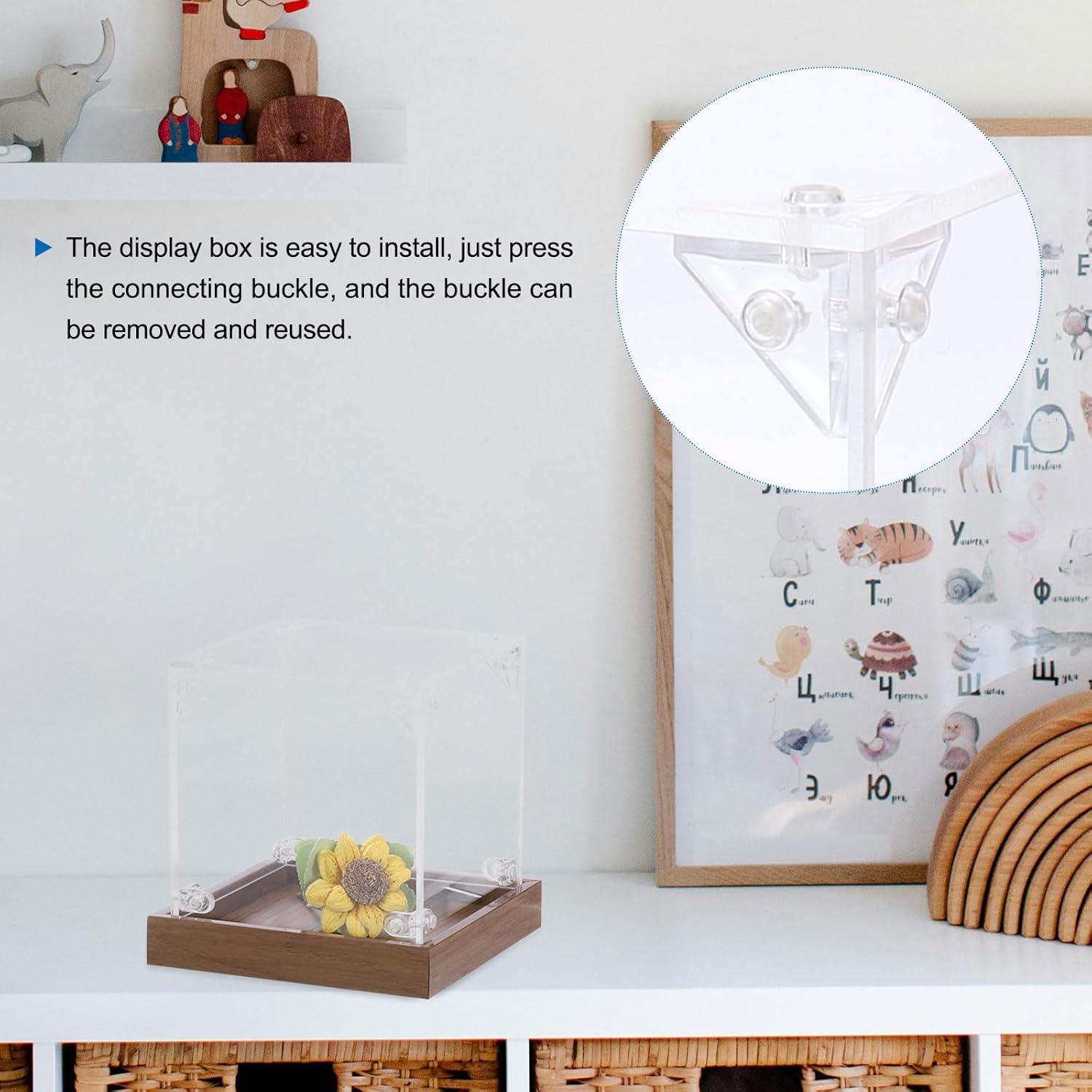 Caja de Exhibición Acrílica MECCANIXITY 25x15x10 cm Transparente