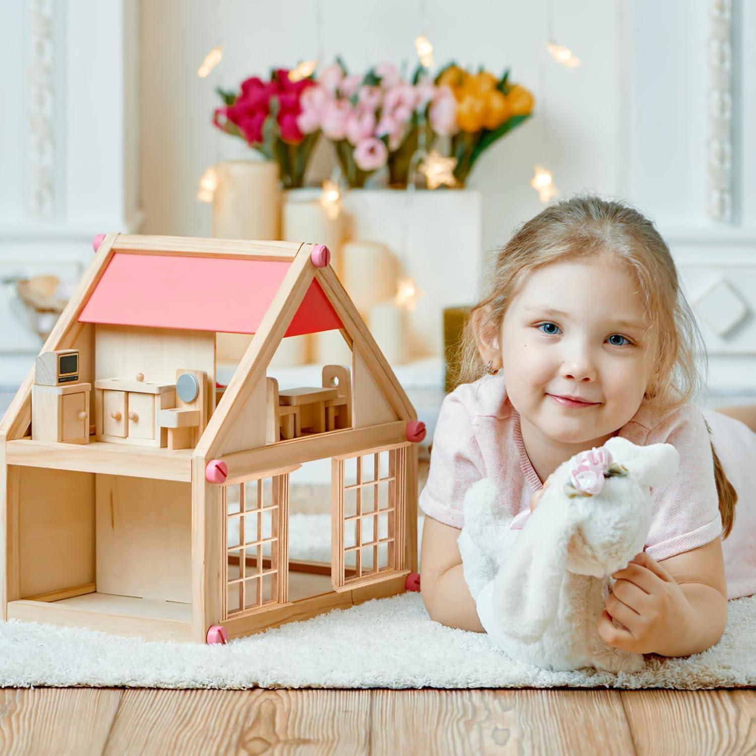 Ventanas Miniatura de Madera YARNOW 8 Pcs 1/12 para Muñecas