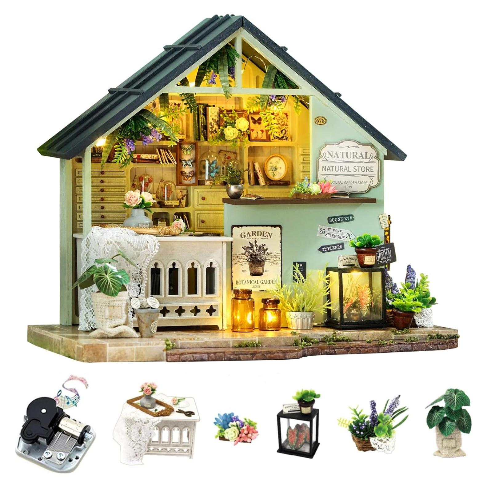 Kit Casa Miniatura DIY CUTEROOM Estudio de Plantas 23x13x18.5cm