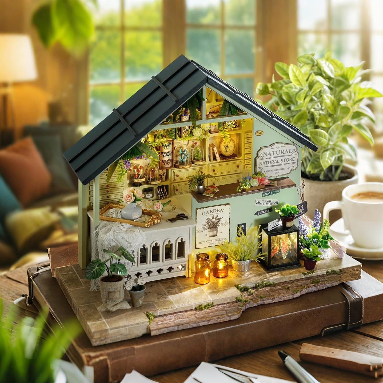 Kit Casa Miniatura DIY CUTEROOM Estudio de Plantas 23x13x18.5cm