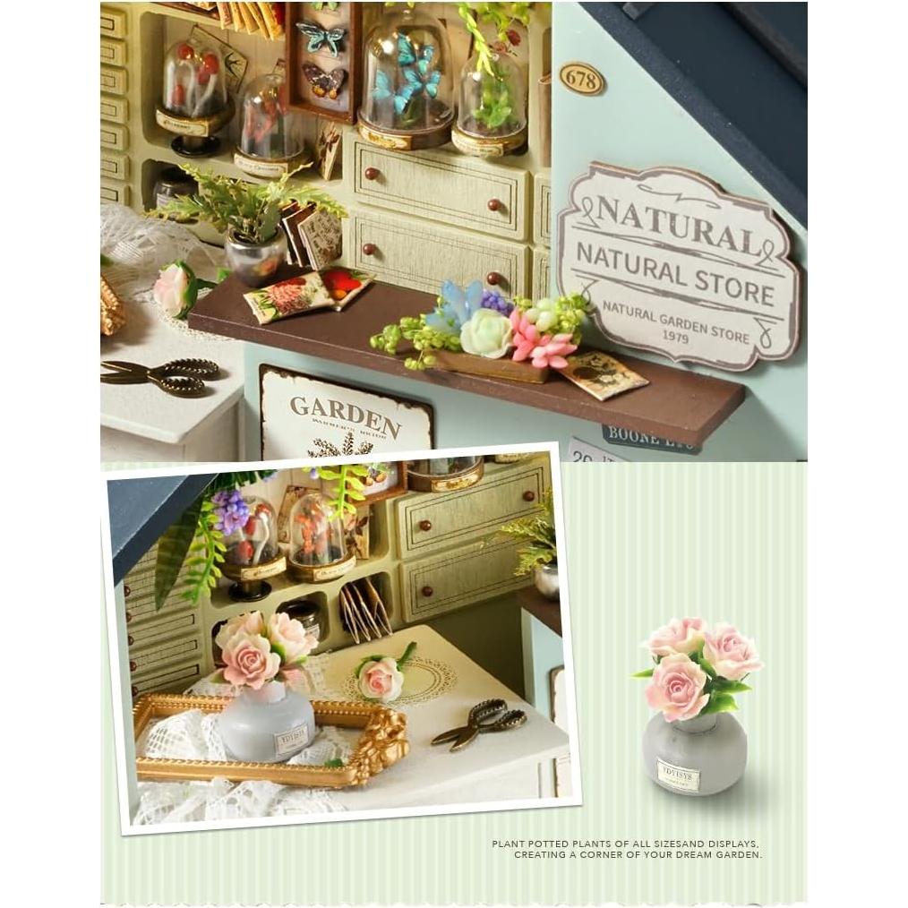 Kit Casa Miniatura DIY CUTEROOM Estudio de Plantas 23x13x18.5cm