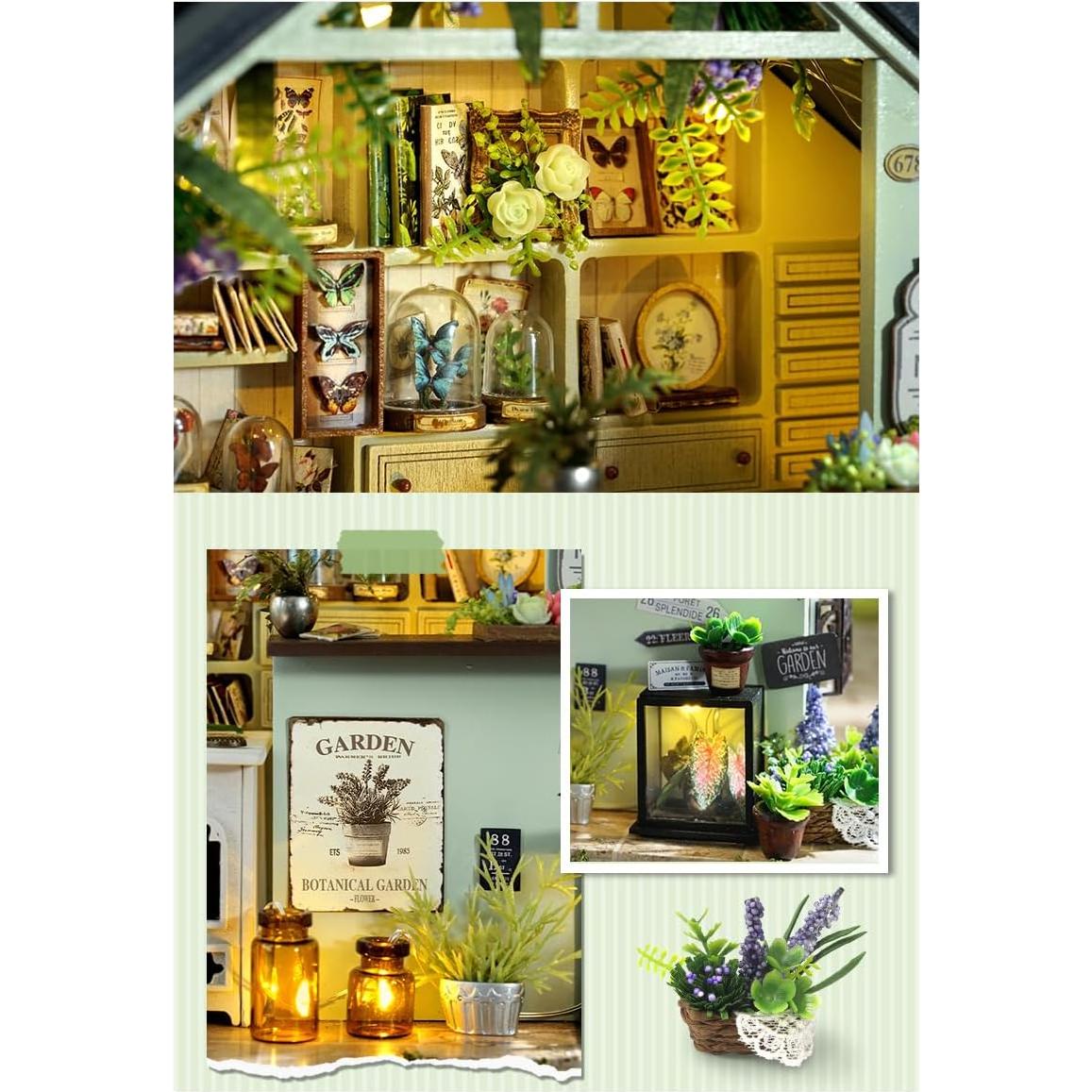 Kit Casa Miniatura DIY CUTEROOM Estudio de Plantas 23x13x18.5cm