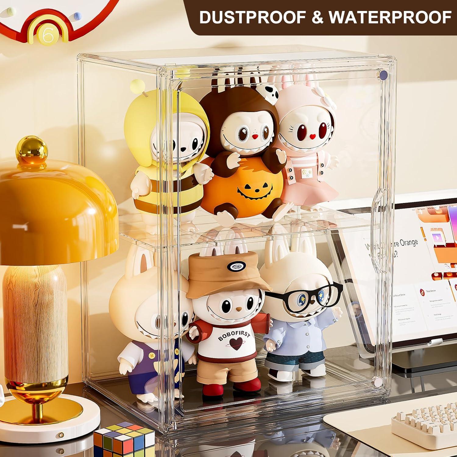 Caja de Exhibición Acrílica MSHOMELY XXL con Divisor - 3 Paquetes