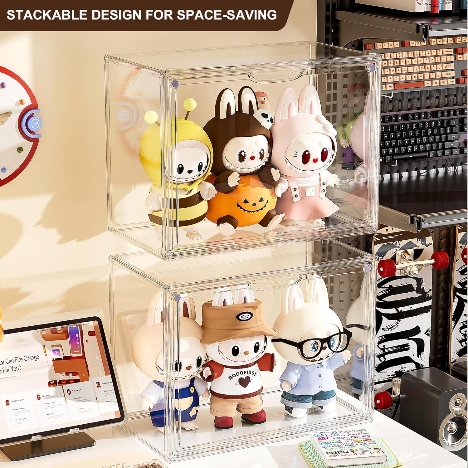 Caja de Exhibición Acrílica MSHOMELY XXL con Divisor - 3 Paquetes