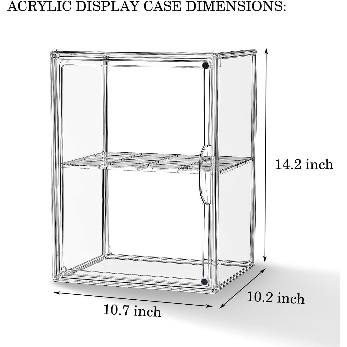Caja de Exhibición Acrílica MSHOMELY XXL con Divisor - 3 Paquetes