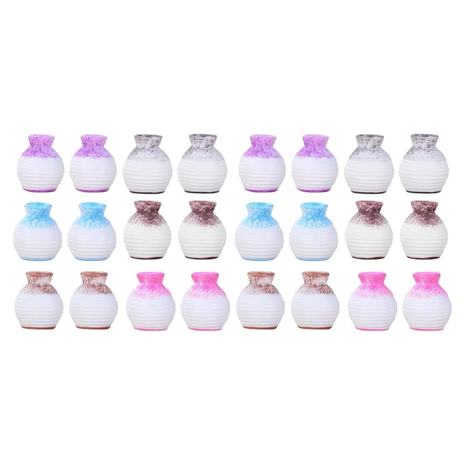 Jarrones Miniatura Ciieeo 24 Pcs Decoración Casa Muñecas
