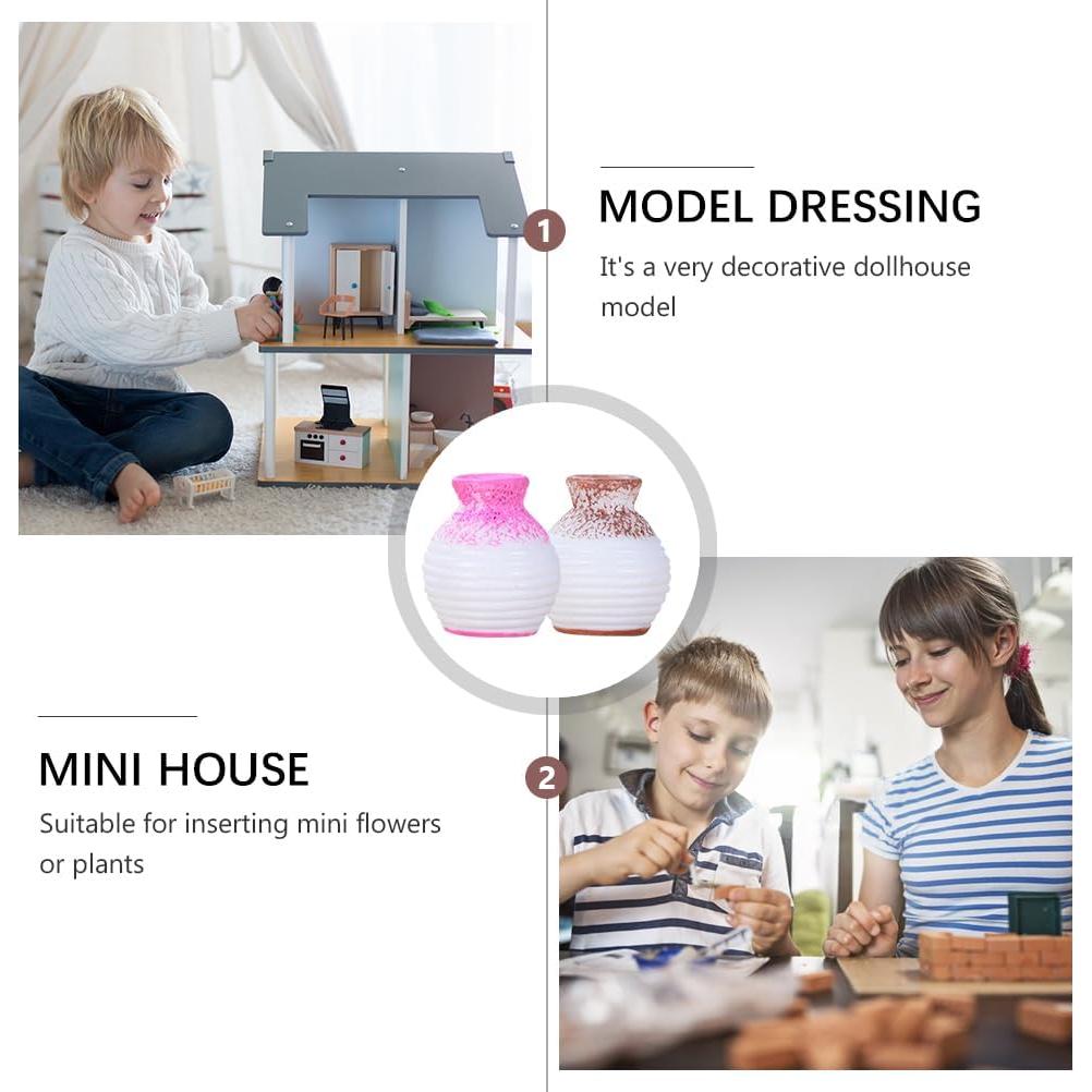 Jarrones Miniatura Ciieeo 24 Pcs Decoración Casa Muñecas