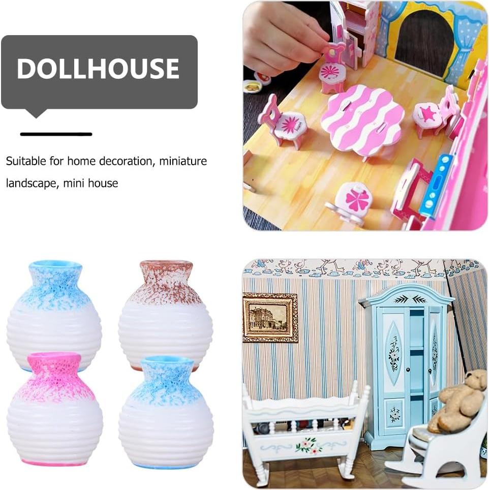 Jarrones Miniatura Ciieeo 24 Pcs Decoración Casa Muñecas