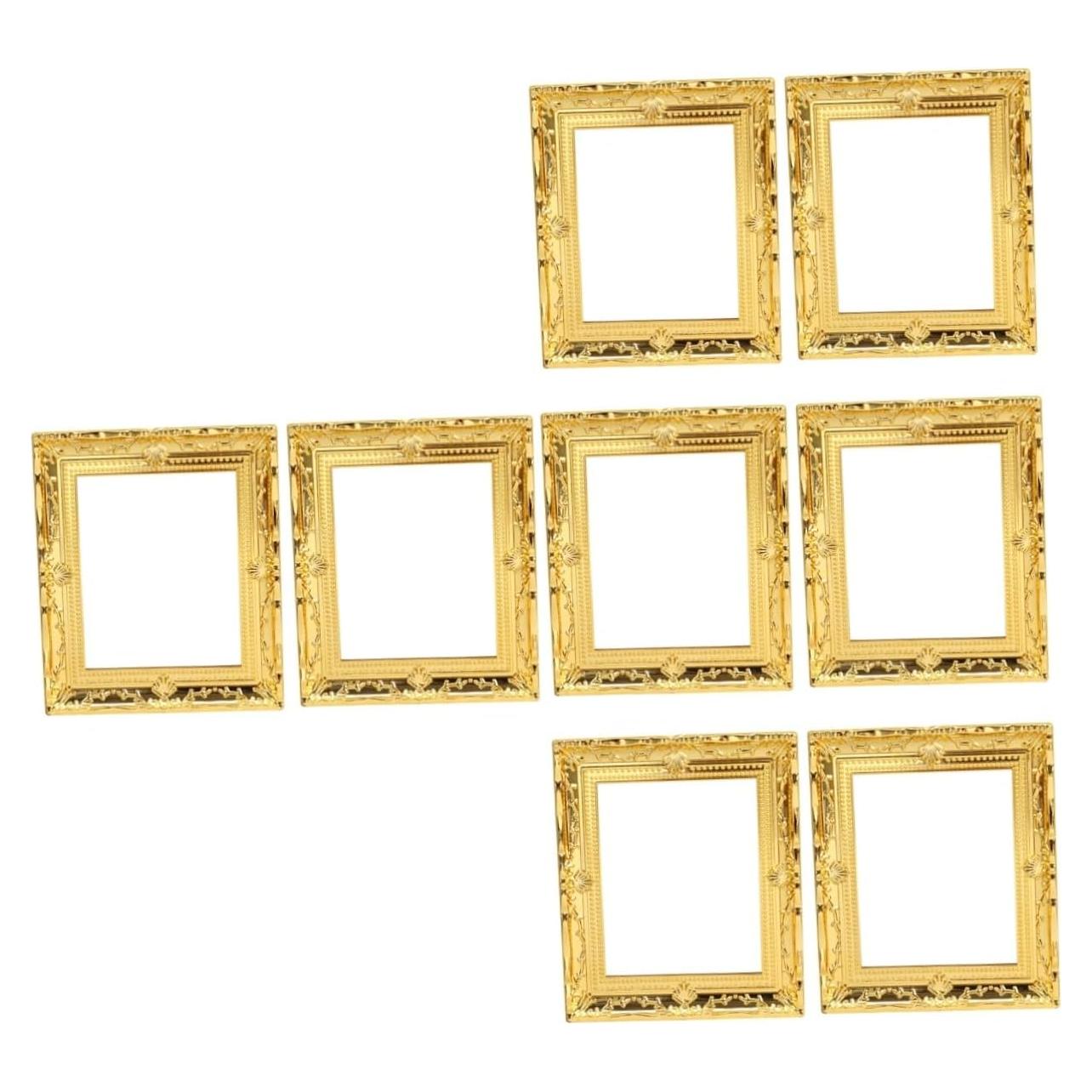 Toyvian 8pcs Marcos de Imagen Miniatura Decorativos 7.7x6.5cm