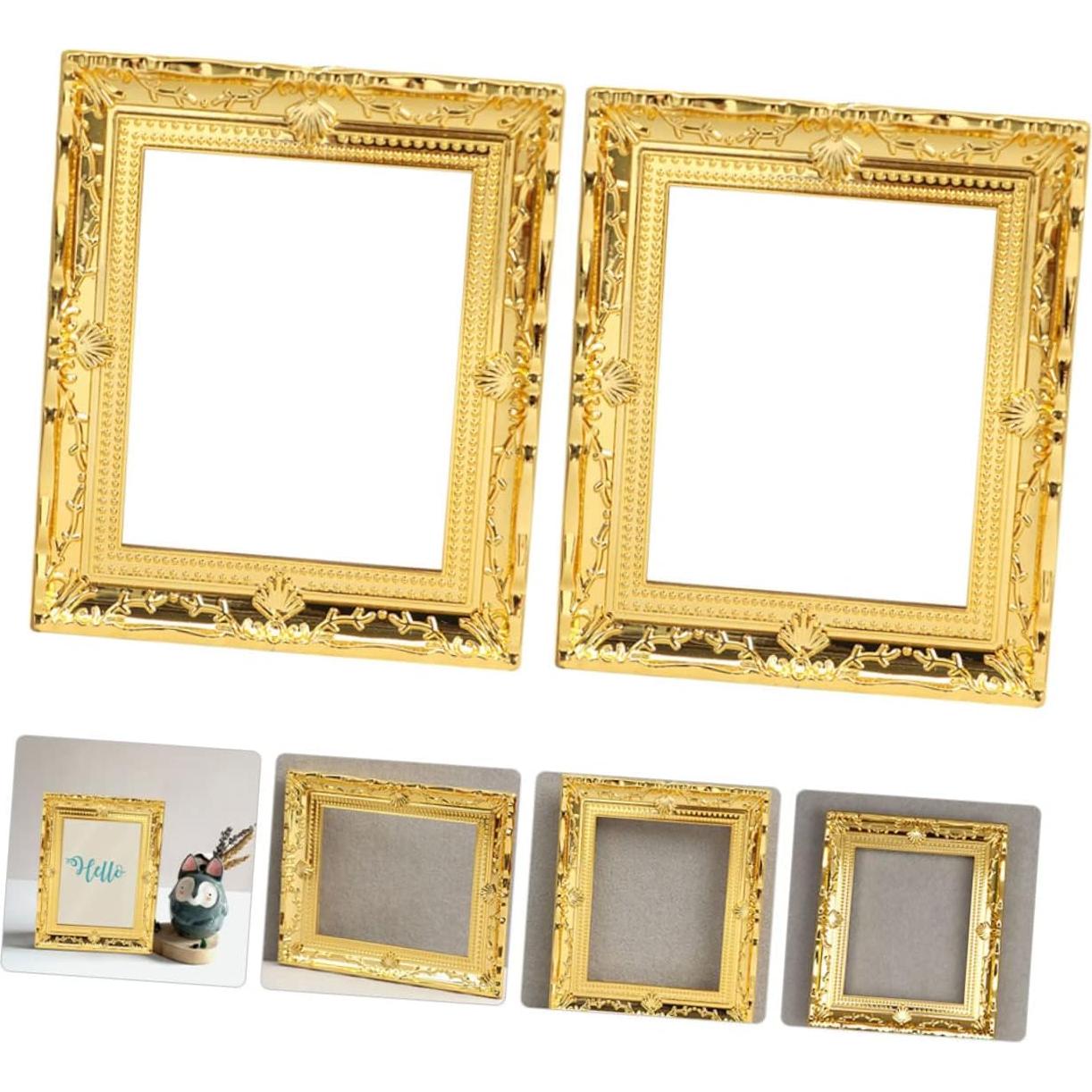 Toyvian 8pcs Marcos de Imagen Miniatura Decorativos 7.7x6.5cm
