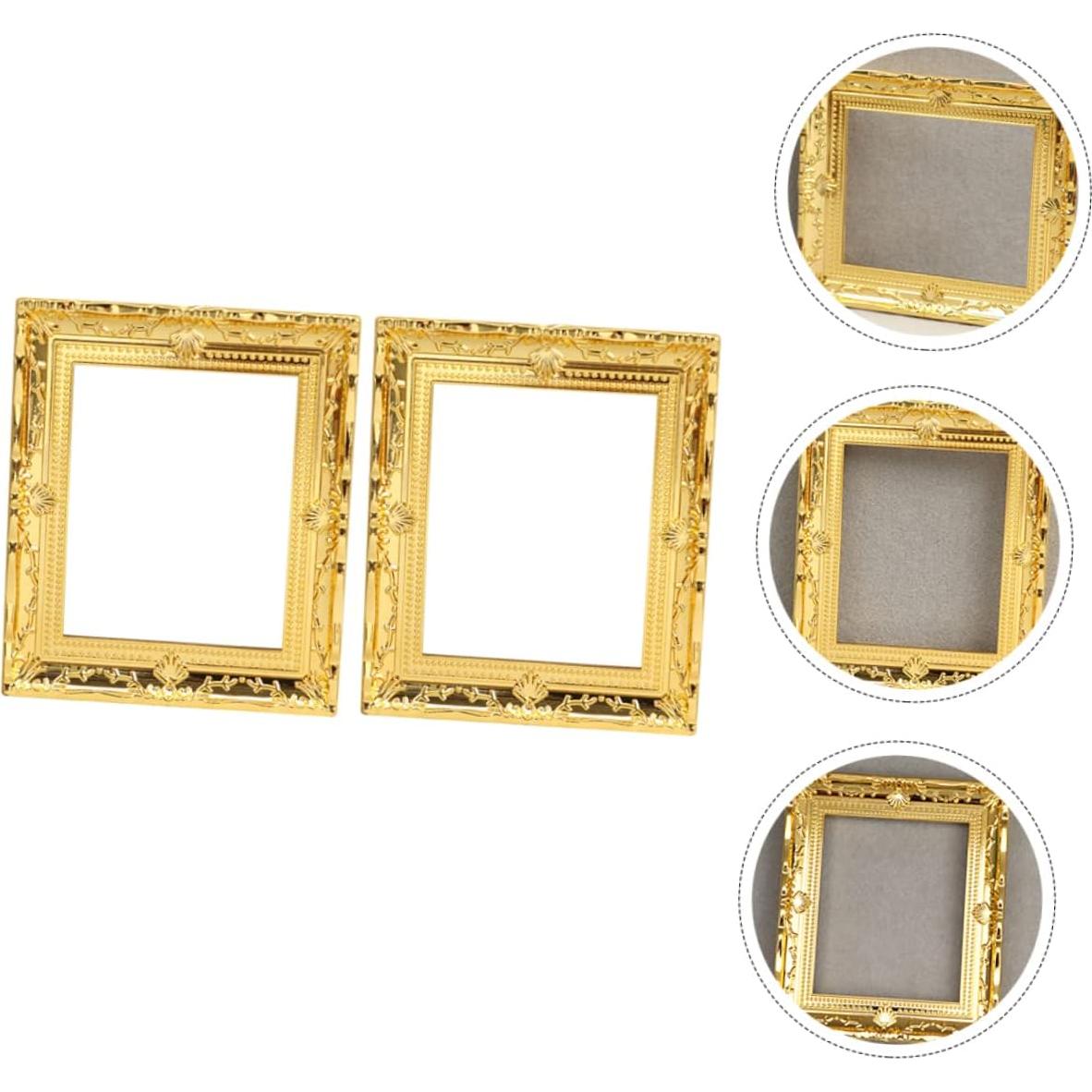 Toyvian 8pcs Marcos de Imagen Miniatura Decorativos 7.7x6.5cm