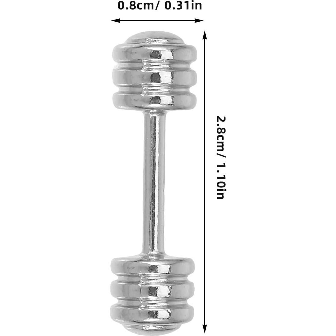 5PCS Mancuernas Miniatura Veemoon 2.79 cm Decoración Casa Muñecas