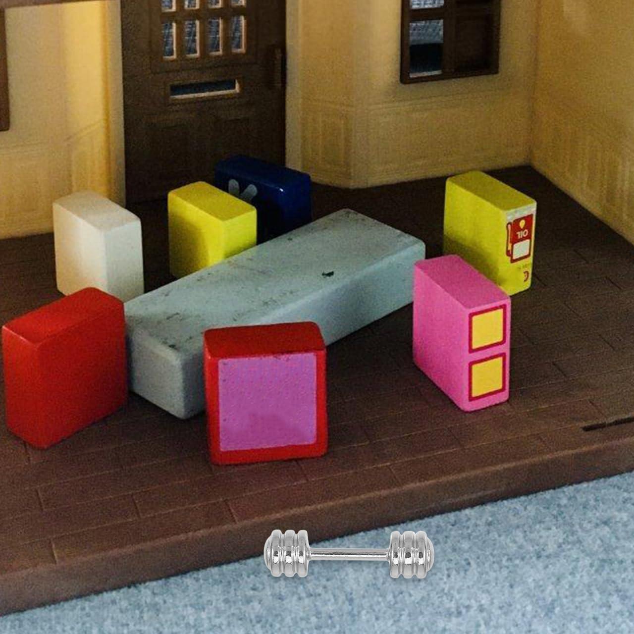 5PCS Mancuernas Miniatura Veemoon 2.79 cm Decoración Casa Muñecas