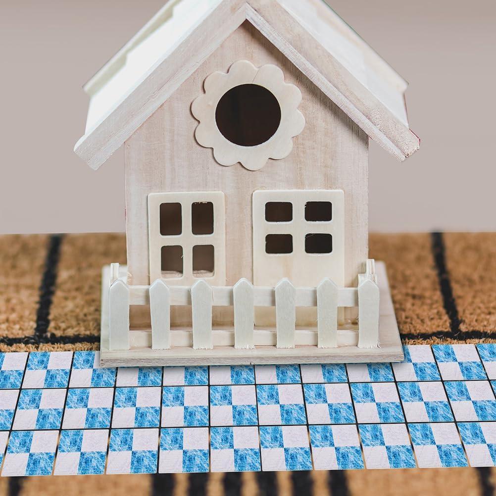 Conjunto de Suelos de Madera para Casa de Muñecas LUOZZY 36 Piezas