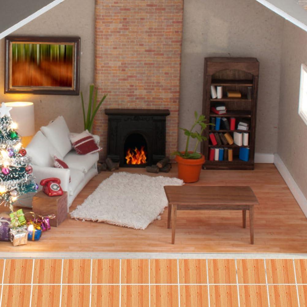 Conjunto de Suelos de Madera para Casa de Muñecas LUOZZY 36 Piezas