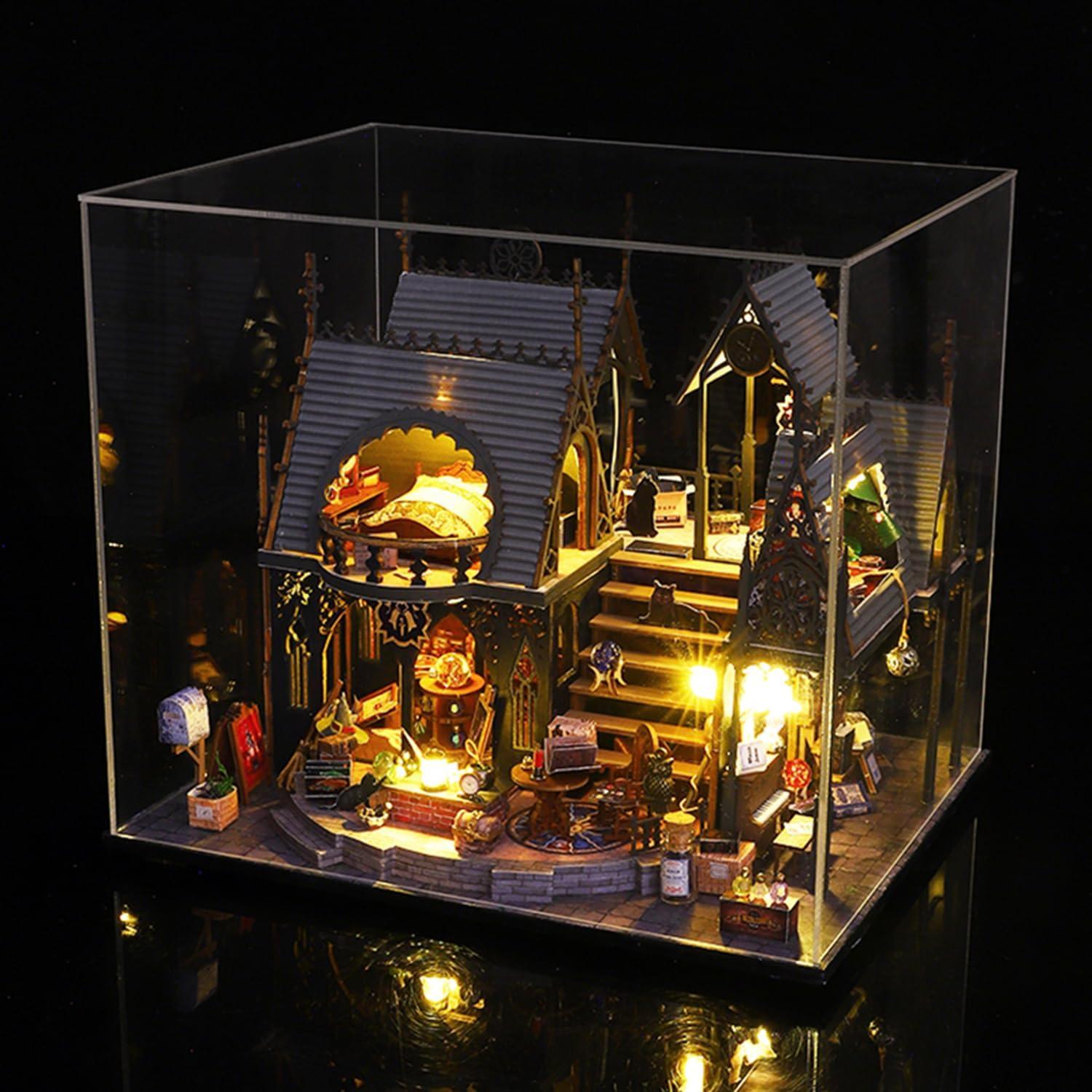 Kit Casa de Muñecas Miniatura Roroom 3D DIY Madera LED