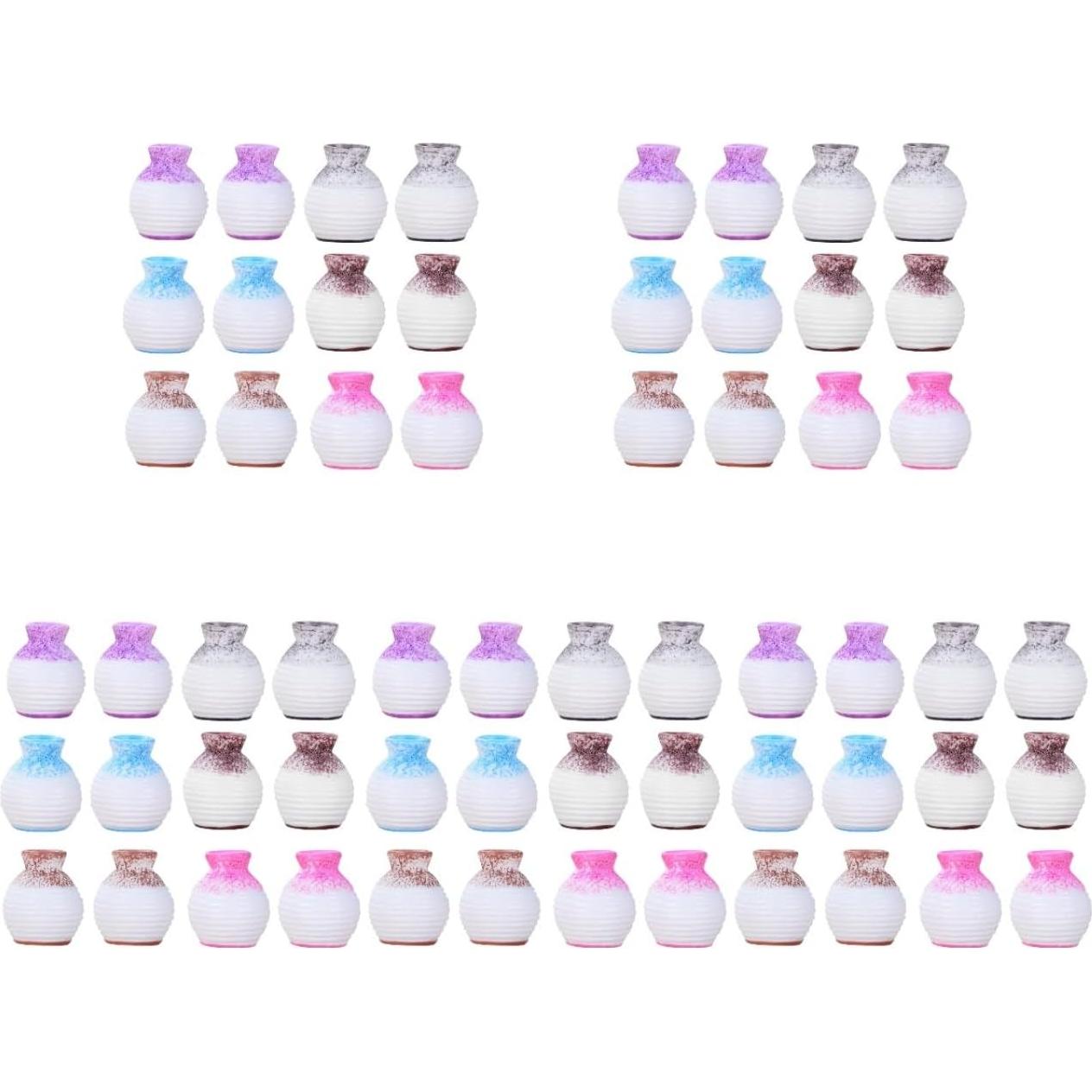 Miniaturas de Casa de Muñecas STOBAZA 60 PCS Adornos Realistas