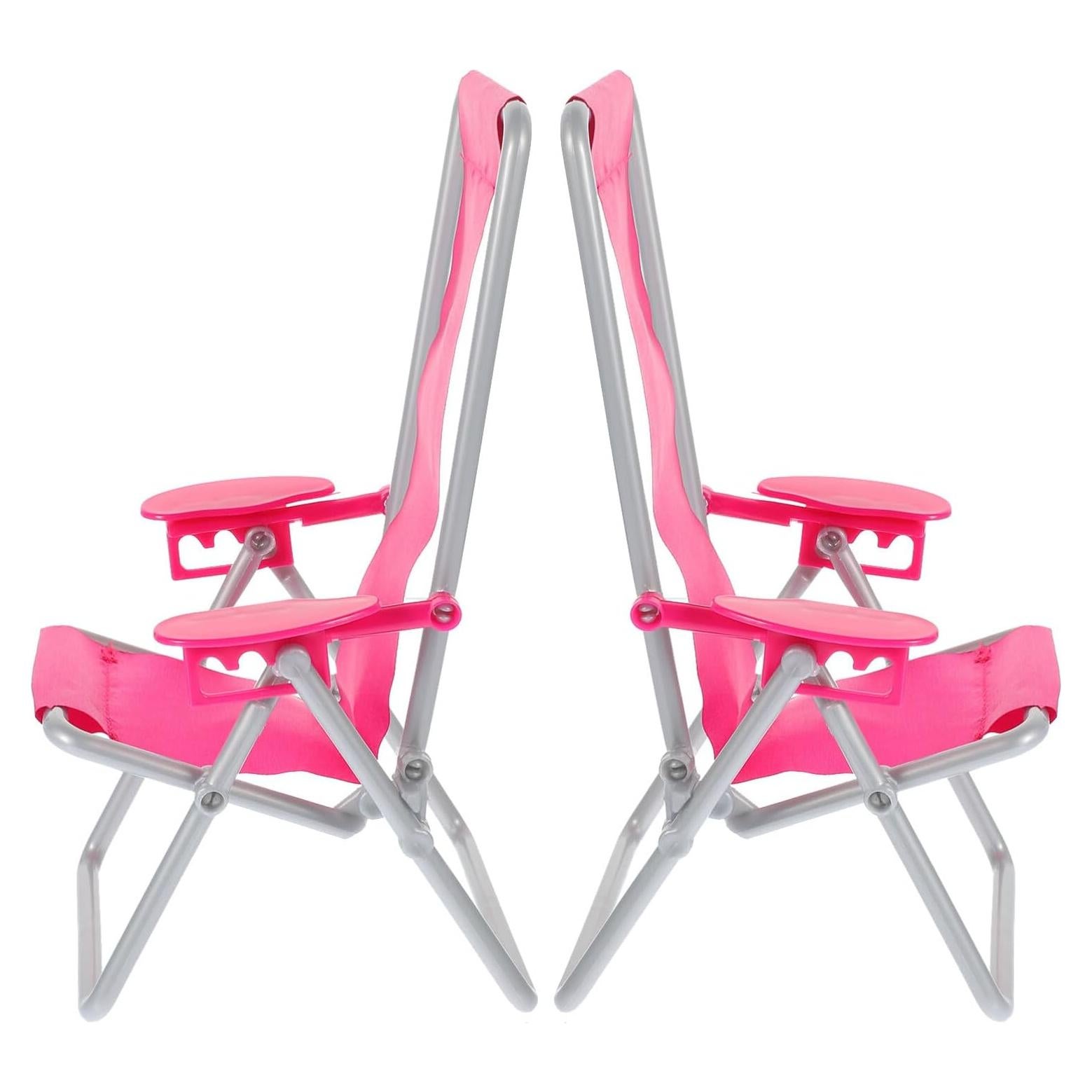 Sillas de Playa Plegables Miniatura STOBOK 1:12 - 2 Piezas