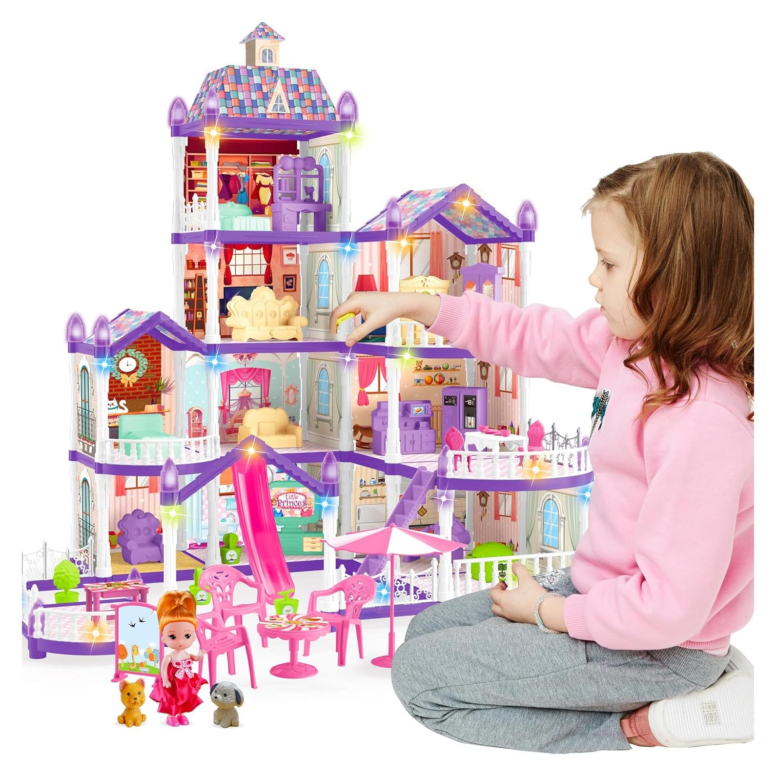 Casa de Muñecas Seifar Morada 10 Habitaciones 73.7x38.1cm