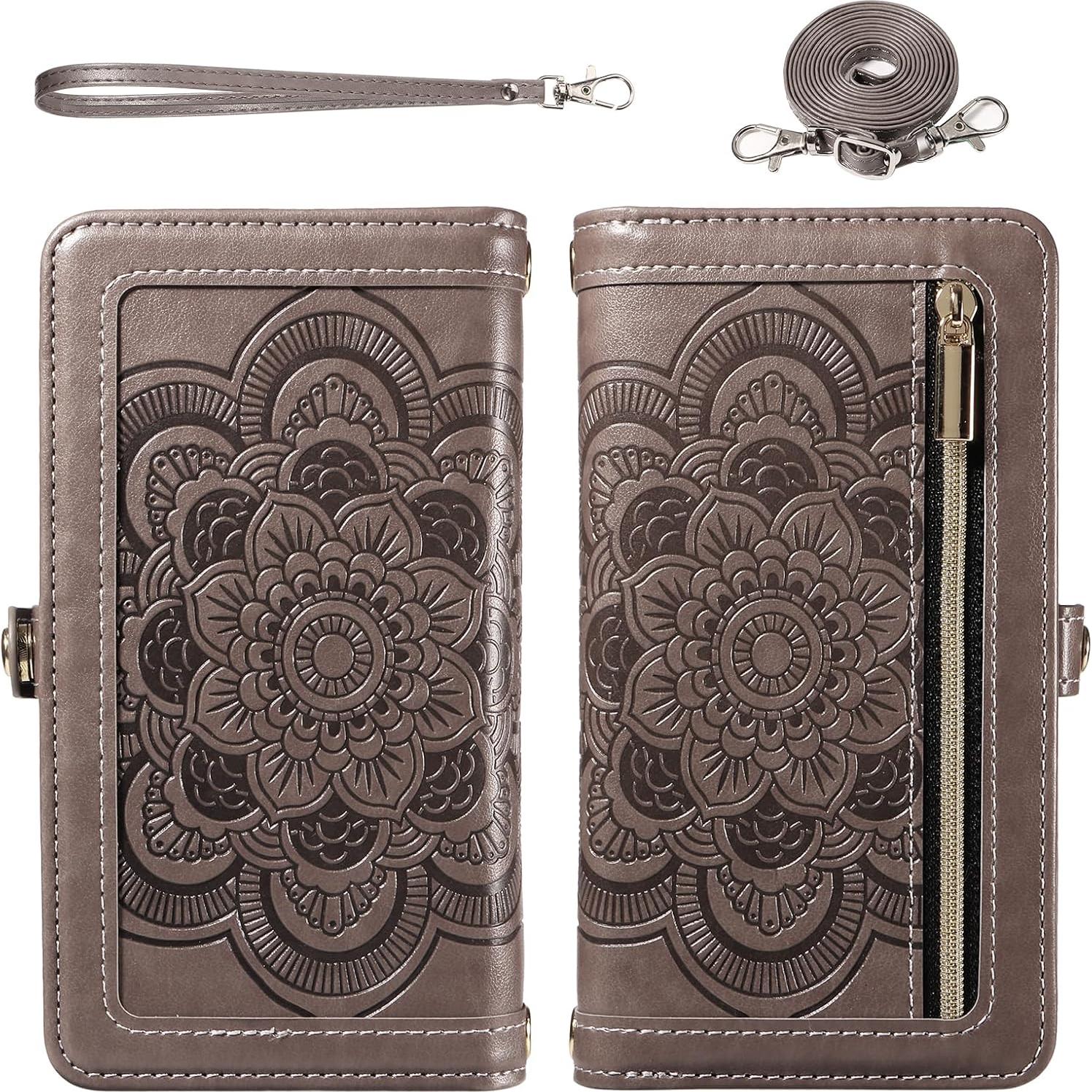 Funda Asuwish para Motorola Moto G Power 5G 2023 Gris con Cartera