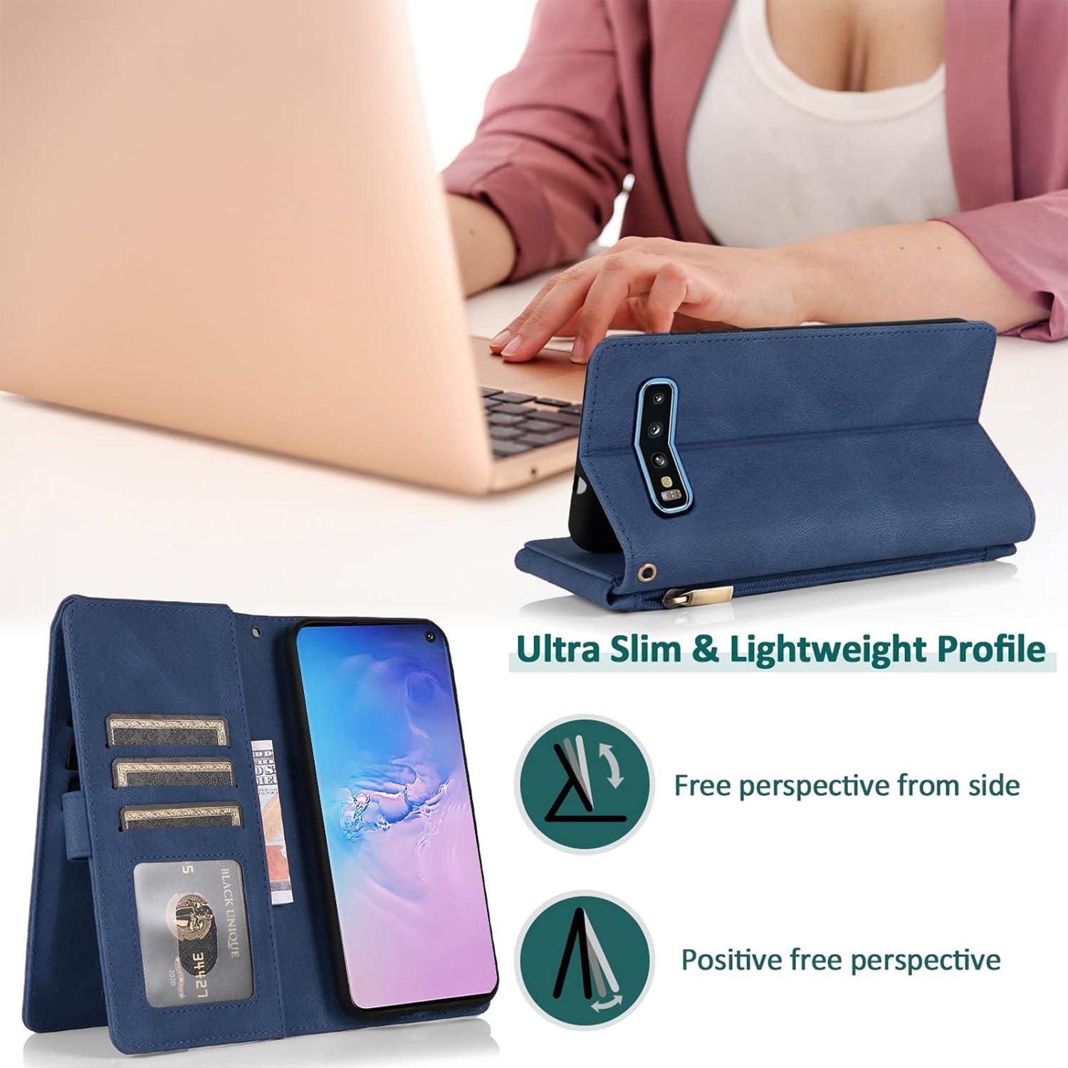 Funda de Cartera Asuwish para Samsung Galaxy S10e con Soporte