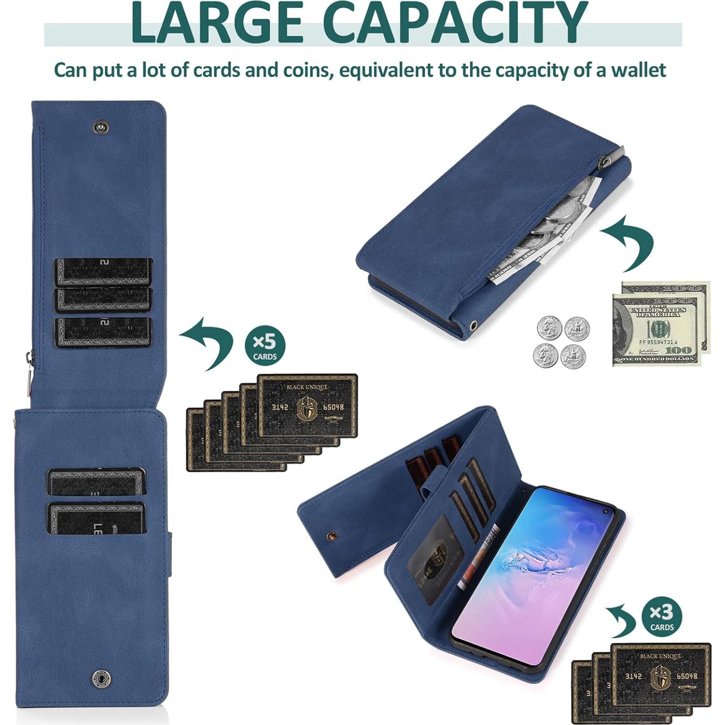 Funda de Cartera Asuwish para Samsung Galaxy S10e con Soporte