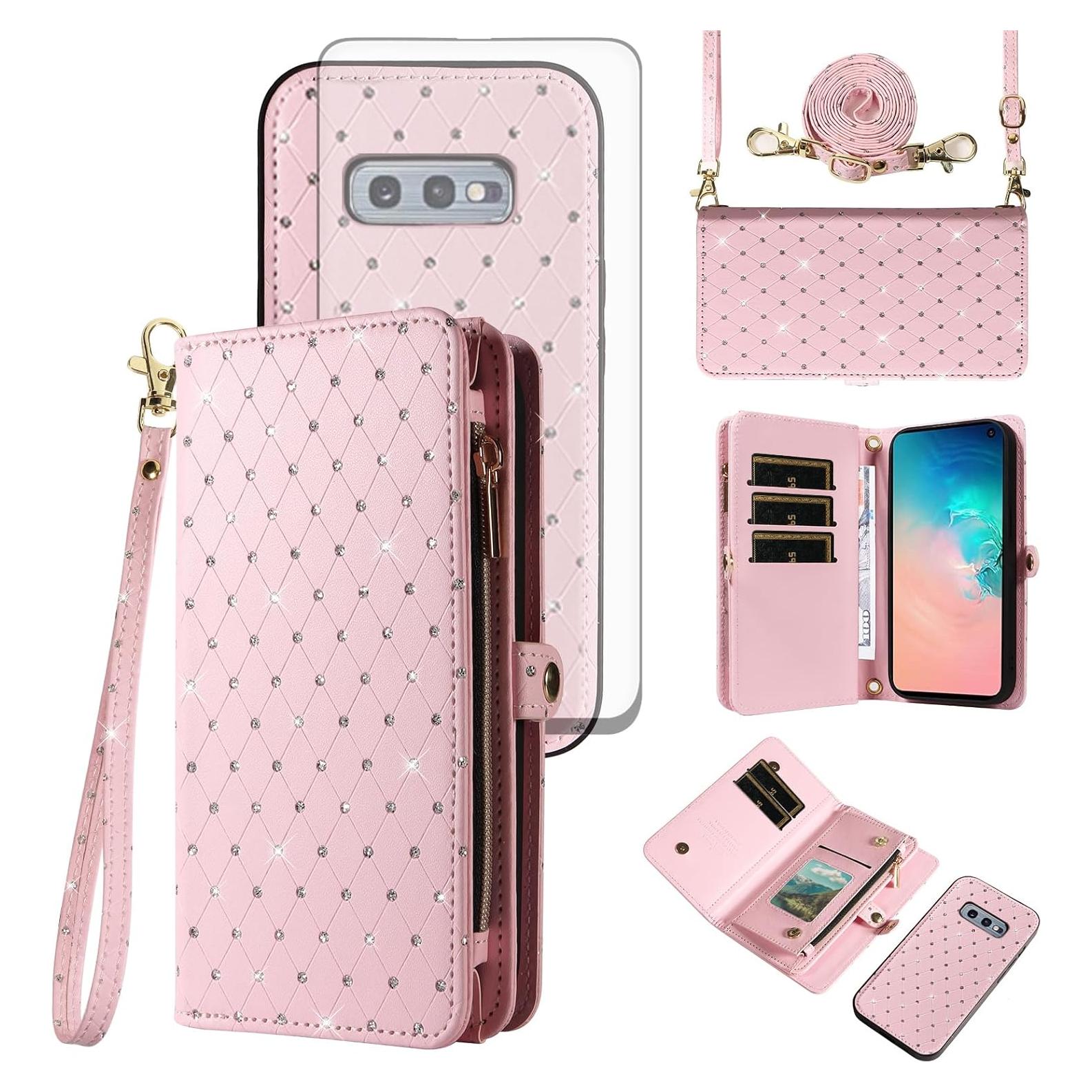 Funda Cartera Asuwish para Samsung Galaxy S10e con Protector