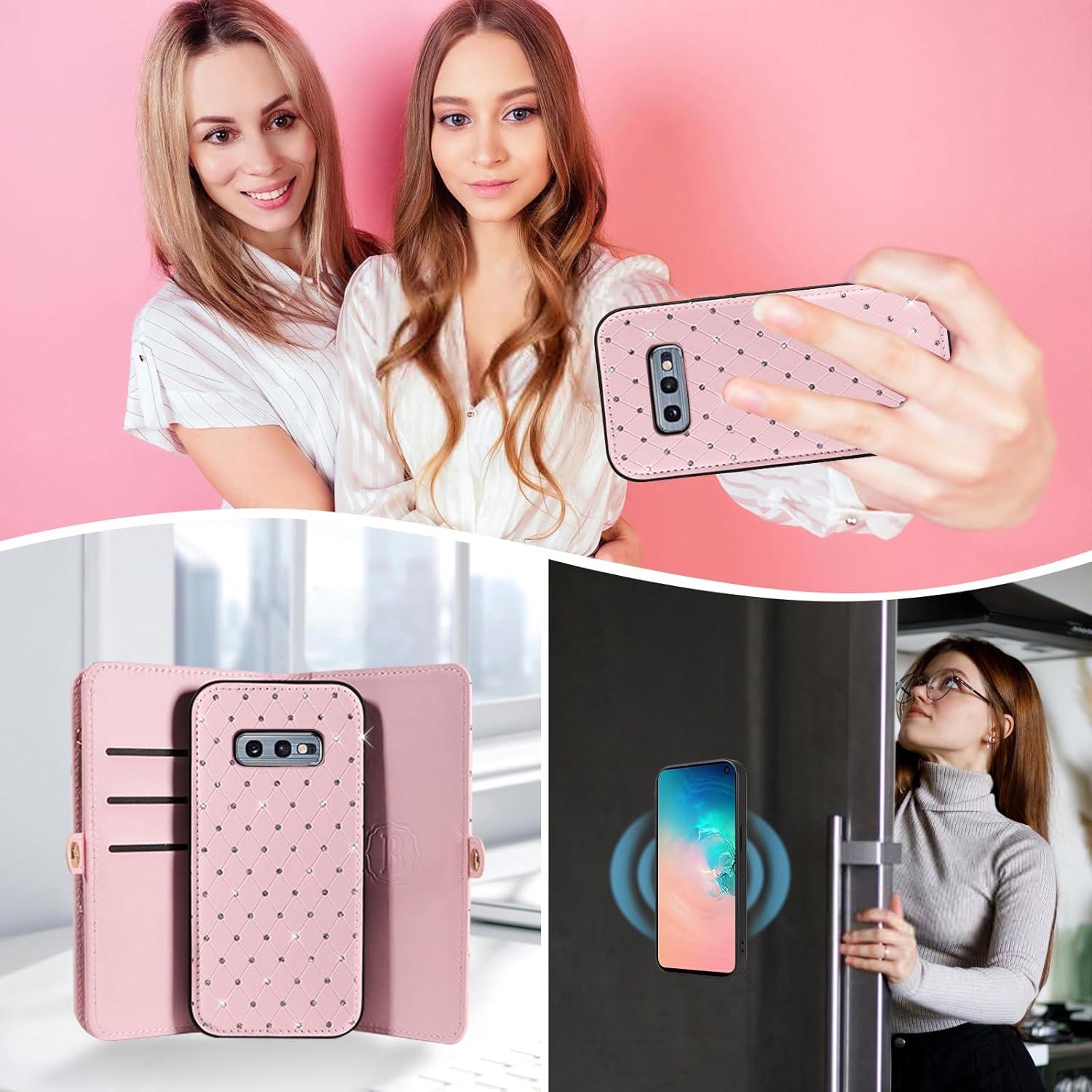 Funda Cartera Asuwish para Samsung Galaxy S10e con Protector