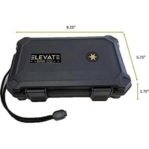 Estuche de viaje para 5 puros Elevate Bar Co. impermeable