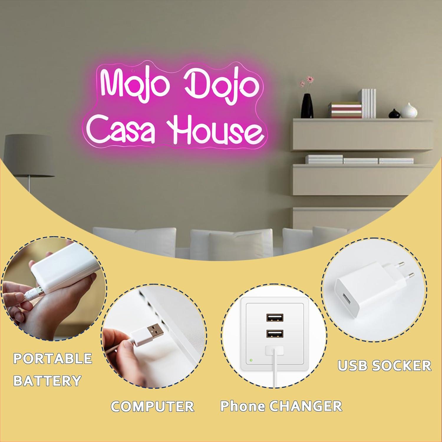 Luz de Neón Dimmable Symone Mojo Dojo Casa 40x19 cm USB