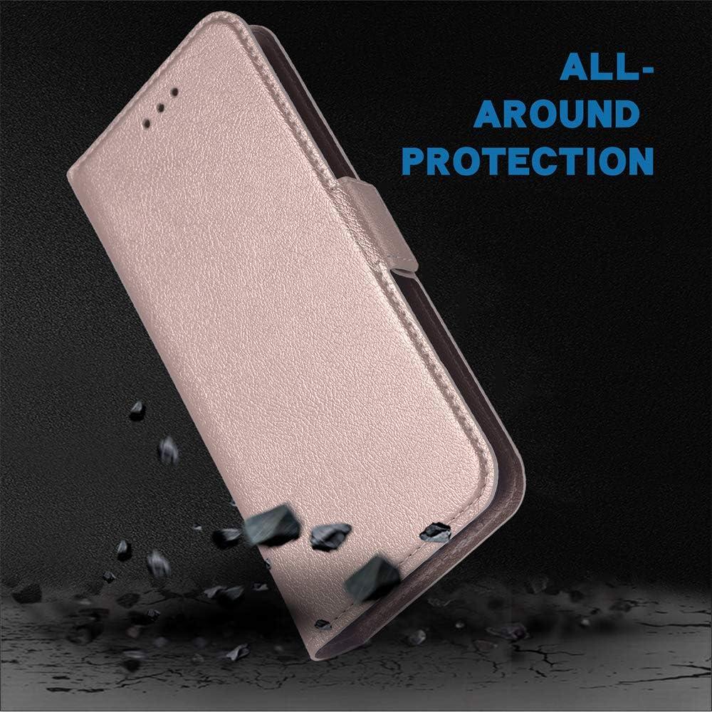 Funda Flip Wallet Samsung Galaxy A10S Oro Rosa con Soporte