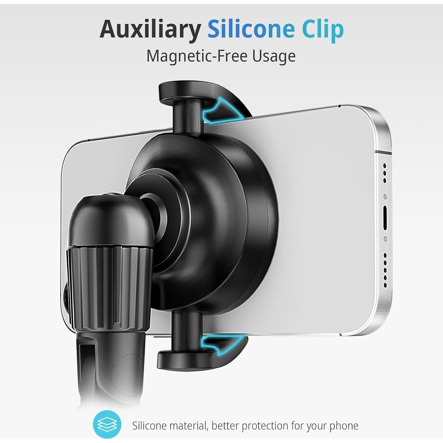 UBeesize 62'' Magnetic Selfie Stick Phone Tripod with Wireless Remote, Extendable Cell Phone Tripod Stand, Compatible with MagSafe, Cellphone Tripod for iPhone 17 16 15 14 13 12 and Android Phones