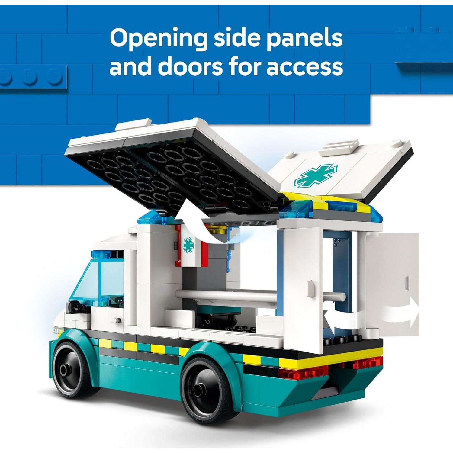 Ambulancia de Emergencia LEGO City 60451 - Juguete 5+