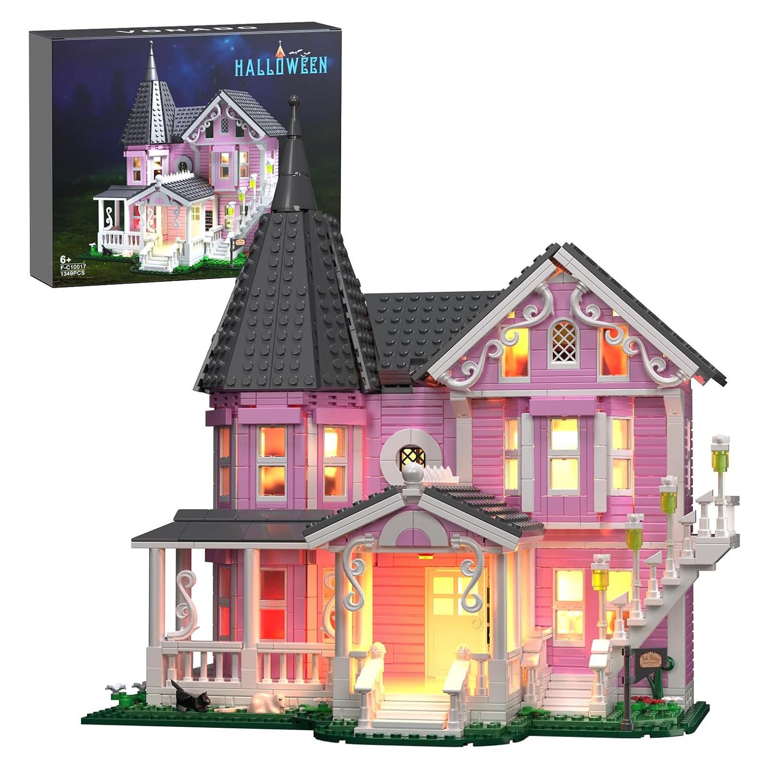 Juego de Construcción Palacio Rosa ZIQILIGHTING 1349 Piezas