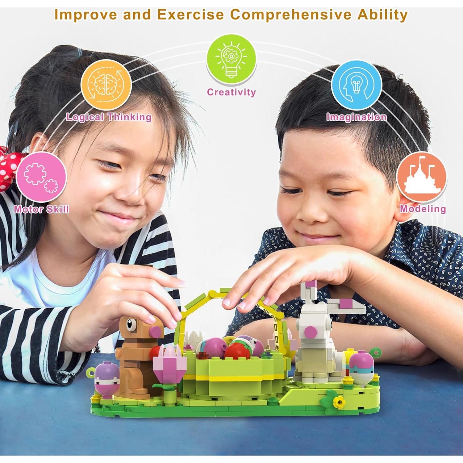 Kit de Construcción Conejo de Pascua Alagoo 422 Piezas