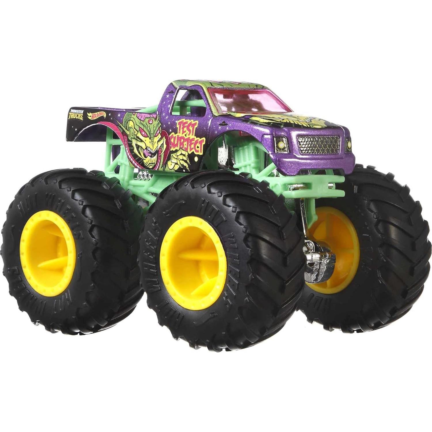 Paquete de 4 Hot Wheels Monster Trucks 1:64 Ruedas Gigantes