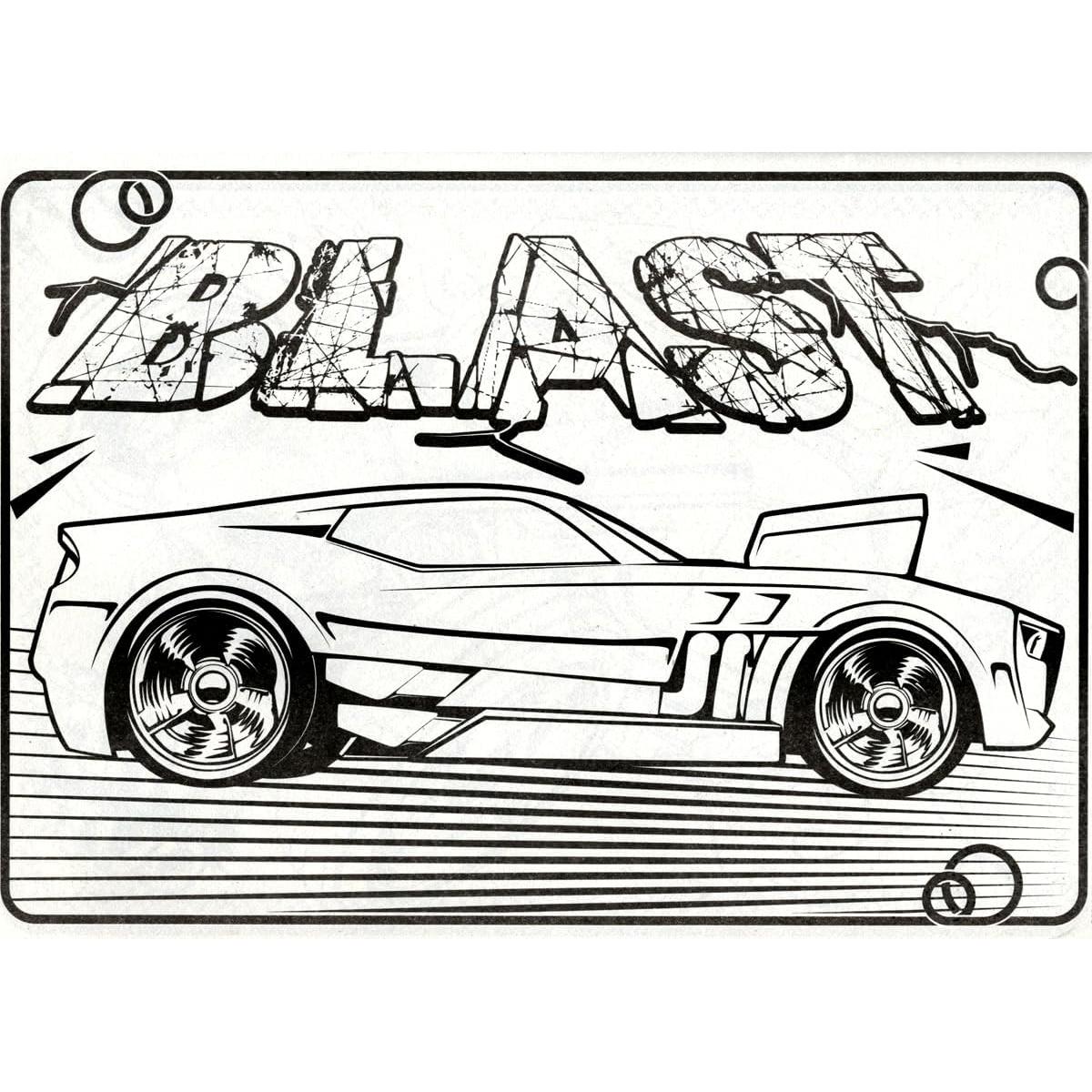 Conjunto de Libros para Colorear Hot Wheels - 4 a 8 años