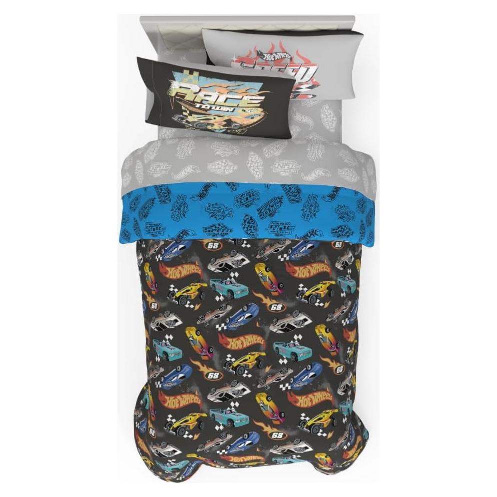 Juego de Ropa de Cama Hot Wheels Franco 5 Piezas Individual