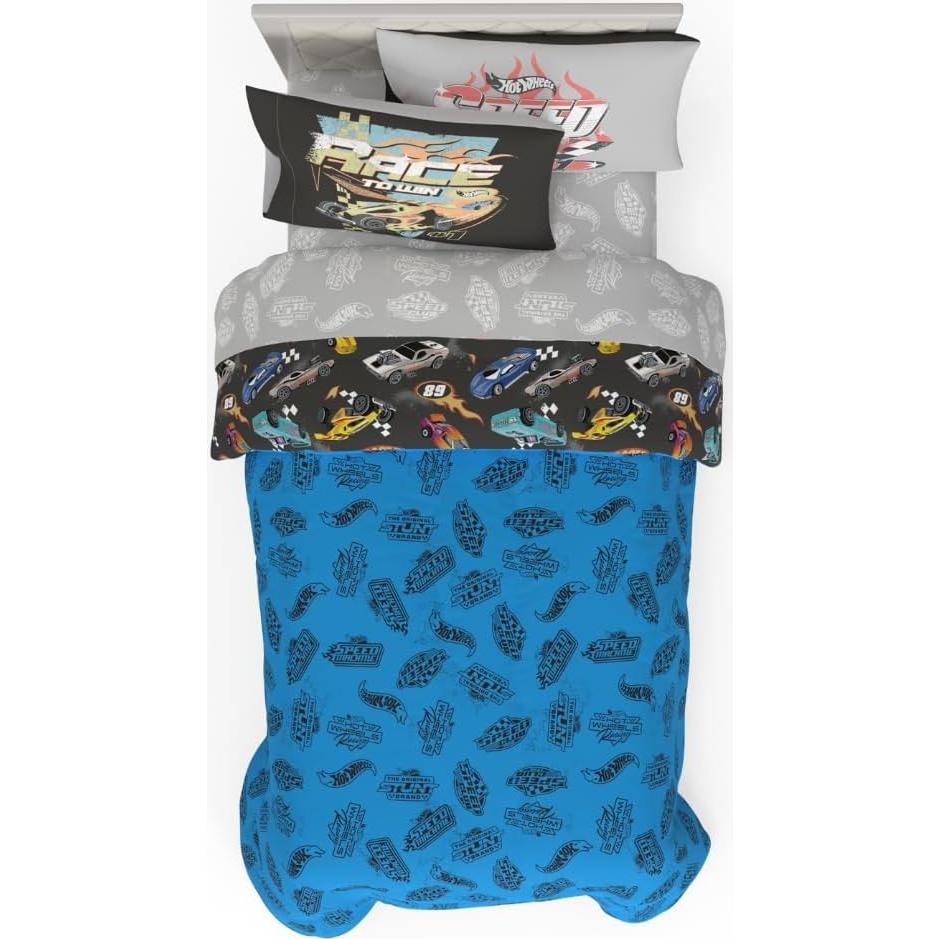 Juego de Ropa de Cama Hot Wheels Franco 5 Piezas Individual