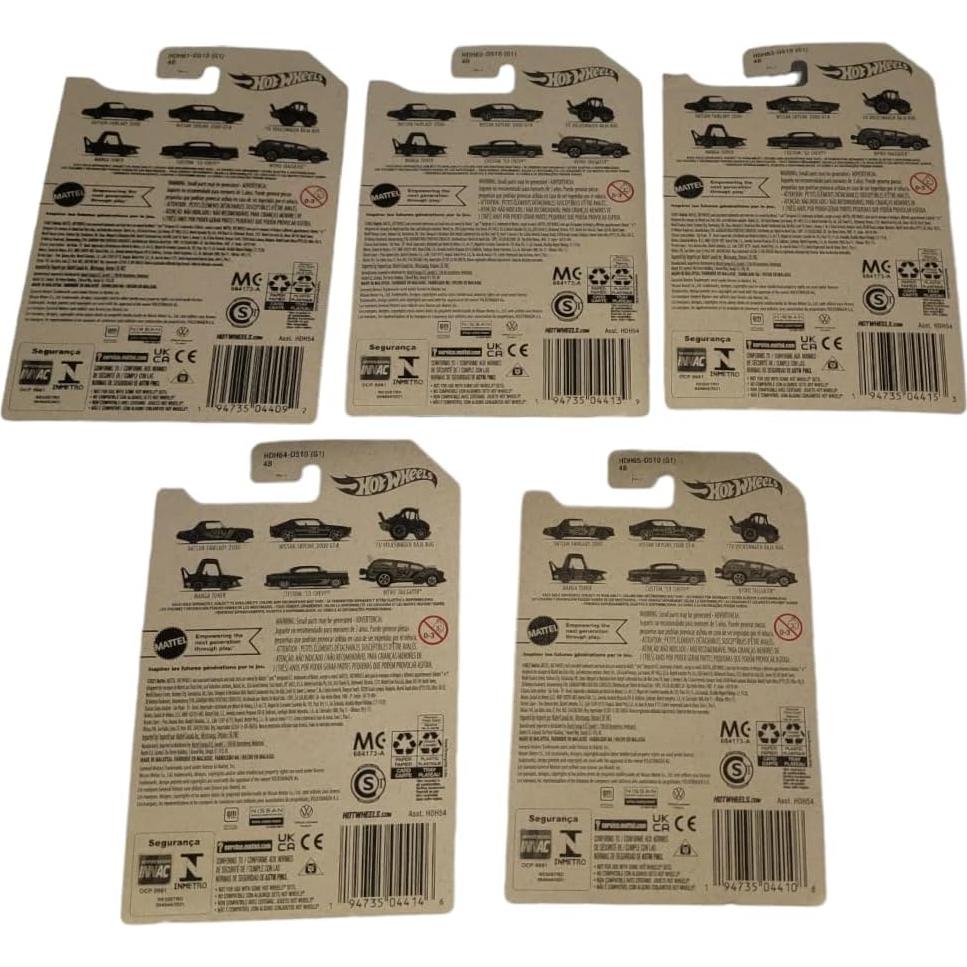Hot Wheels Set 5 Vehículos Diecast 54 Aniversario Mattel