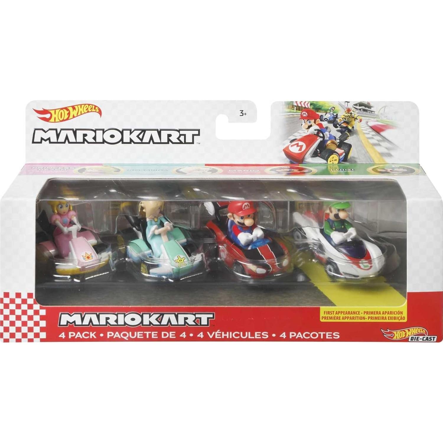 Set de Pista Hot Wheels Mario Kart con Yoshi Kart y Lanzador