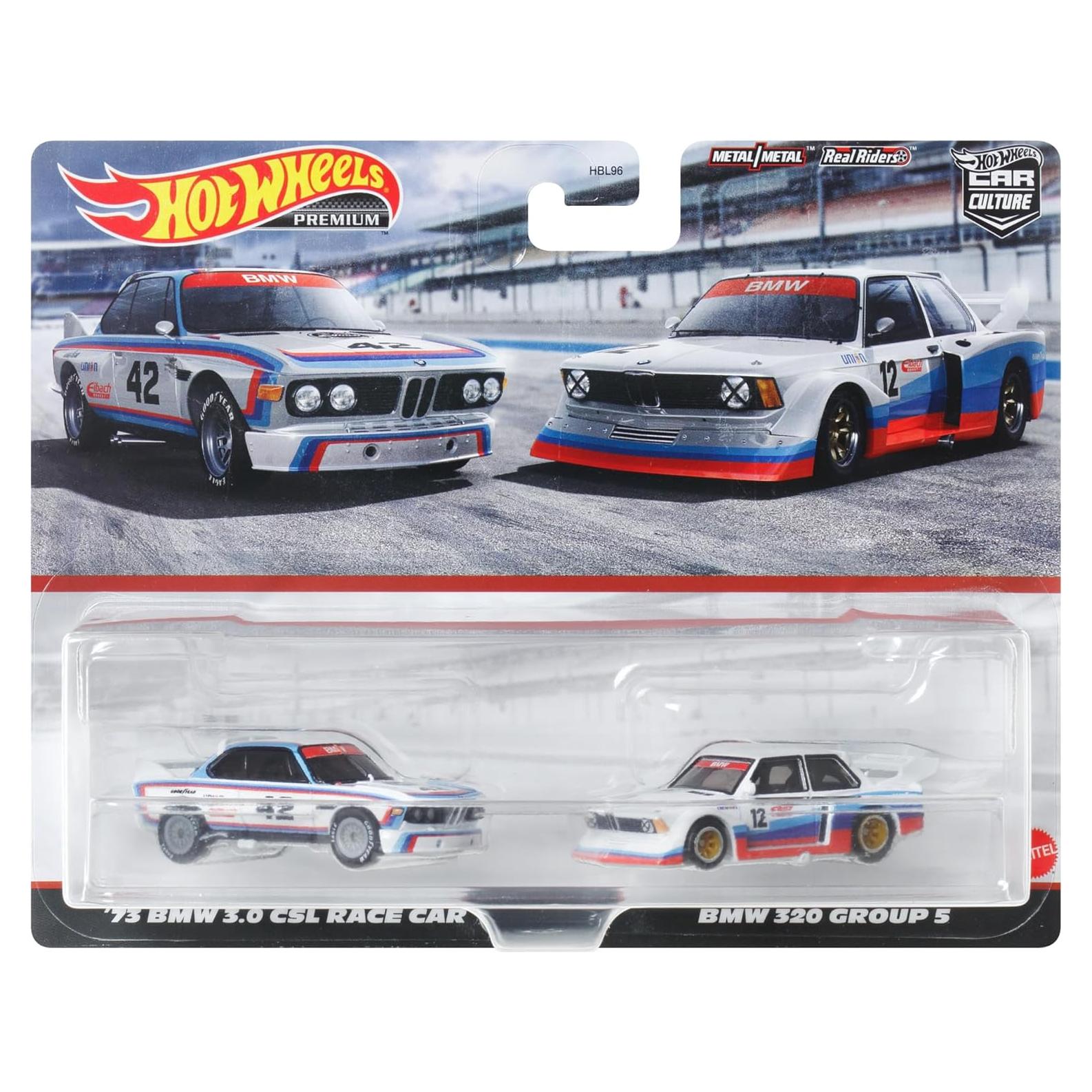 Set de 2 Vehículos Hot Wheels Premium 1:64 con Neumáticos Real Riders