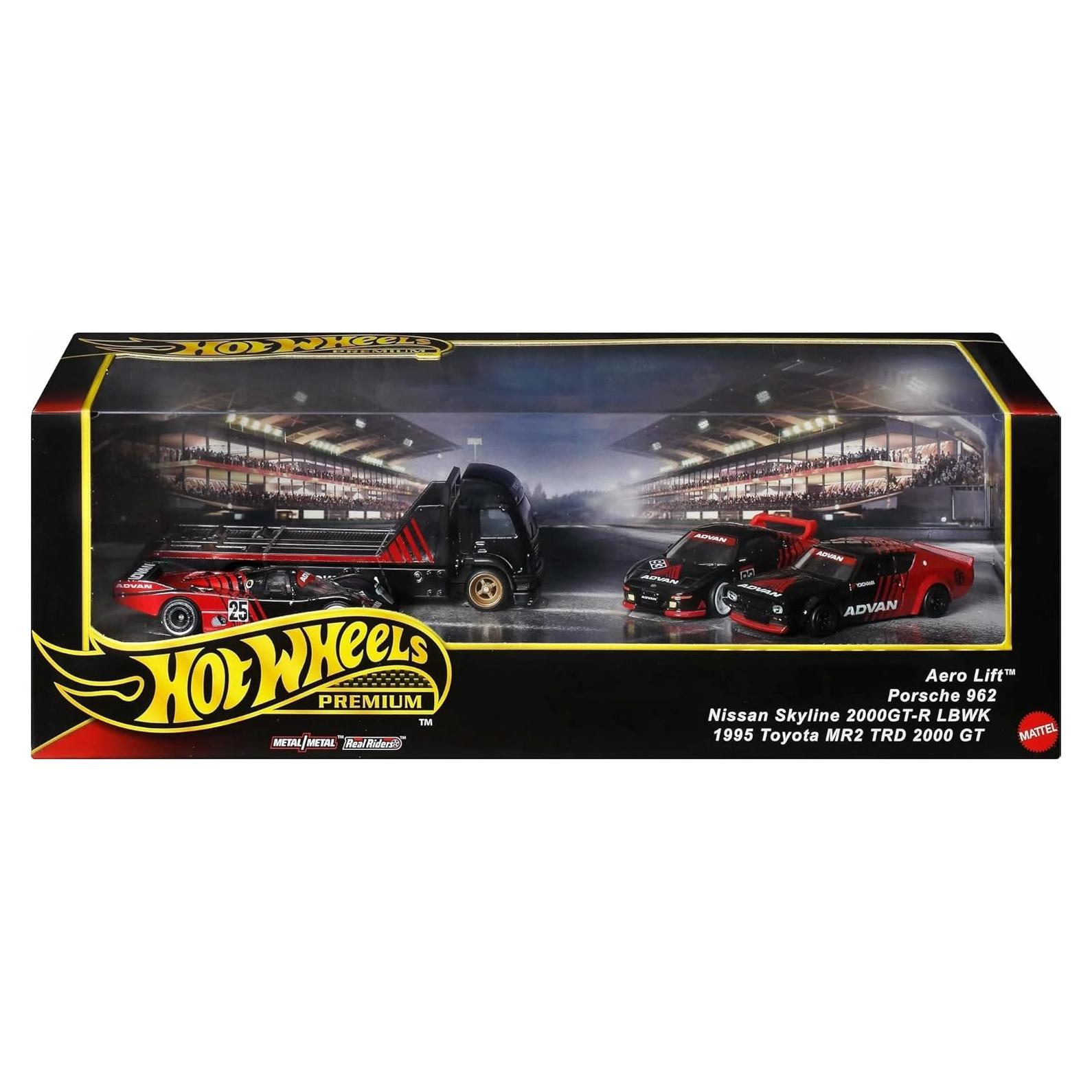 Conjunto de Exhibición Hot Wheels ADVAN 4 Vehículos 1:64