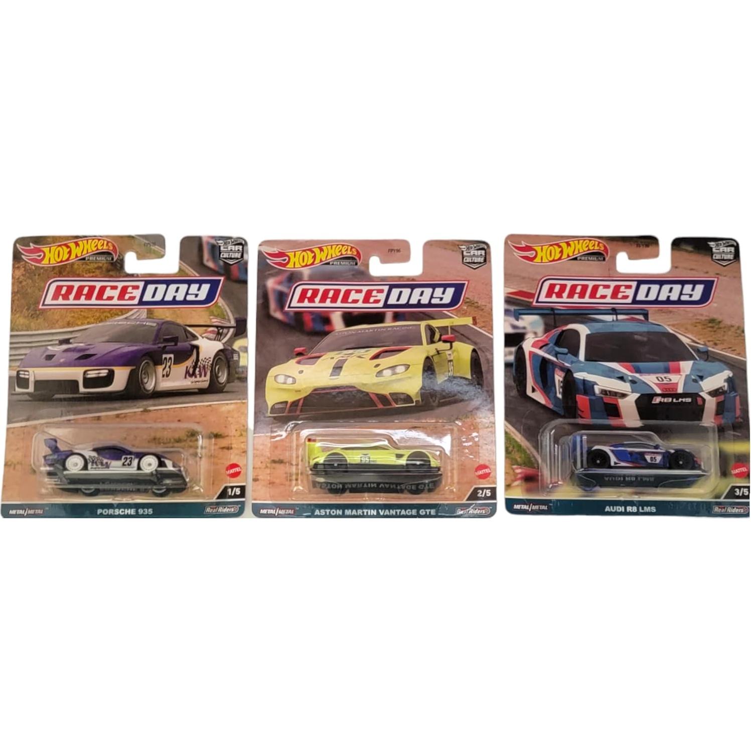 Conjunto 5 Vehículos Diecast Hot Wheels 2023 Race Day