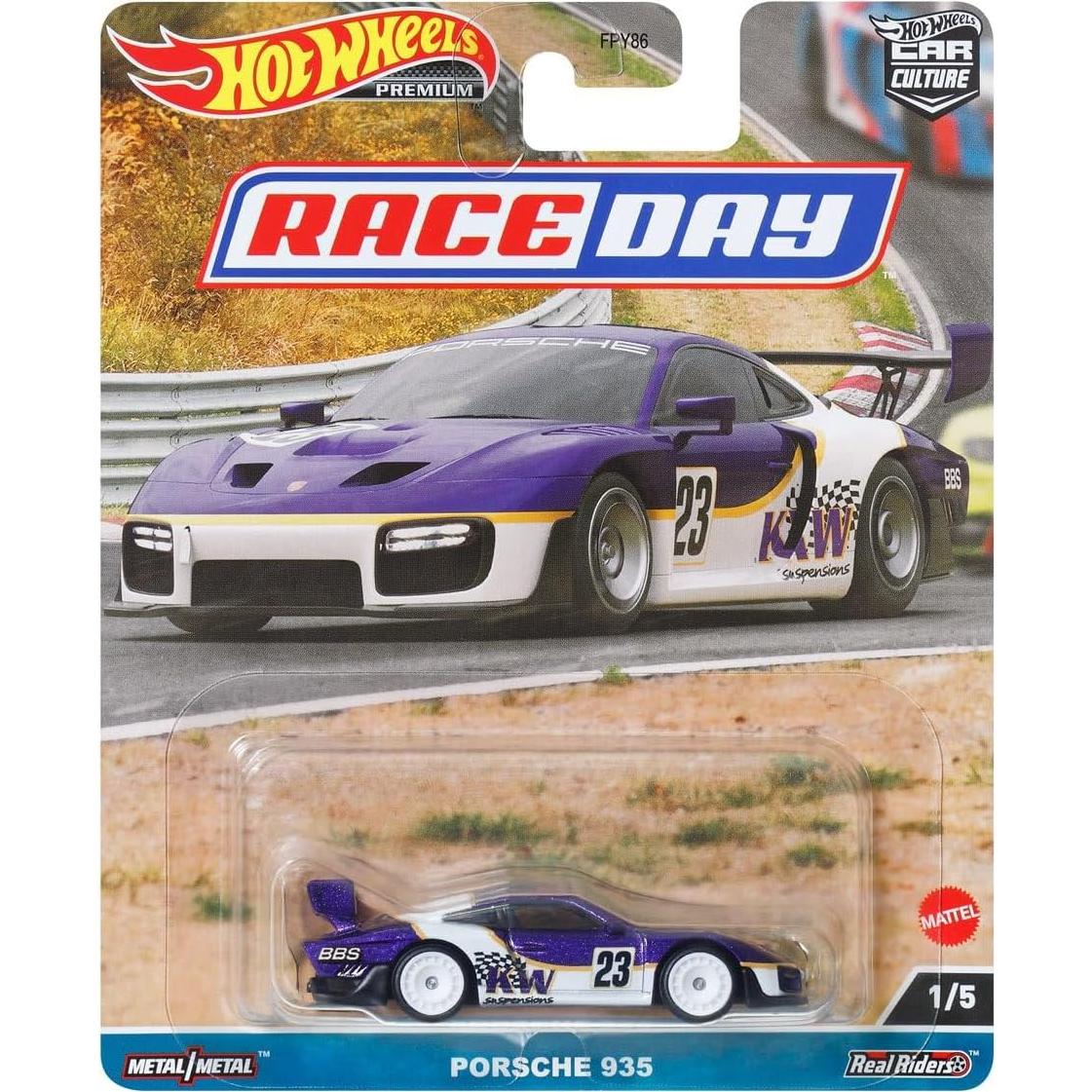 Conjunto 5 Vehículos Diecast Hot Wheels 2023 Race Day