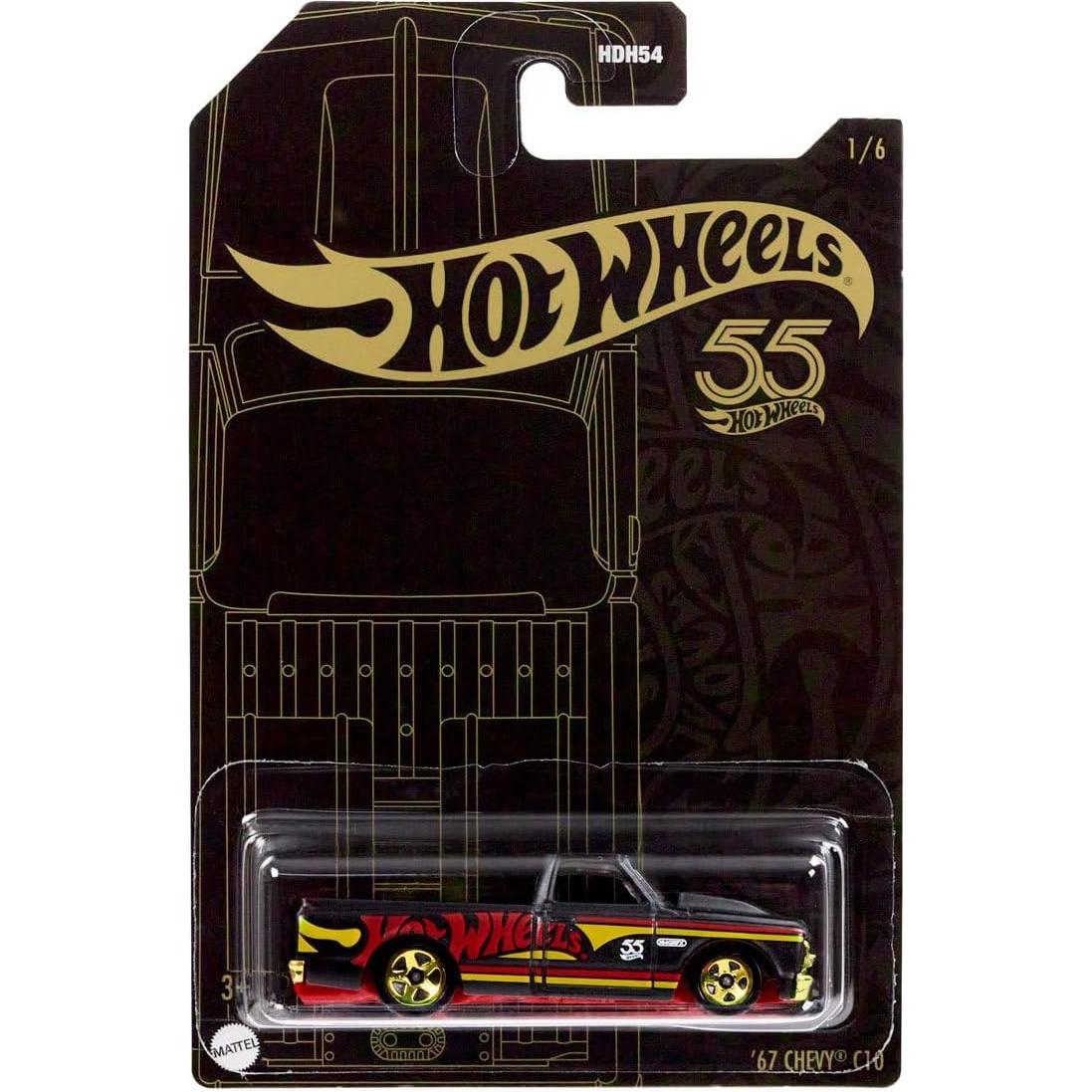 Hot Wheels 55 Aniversario Conjunto 6 Autos Metal 1:64