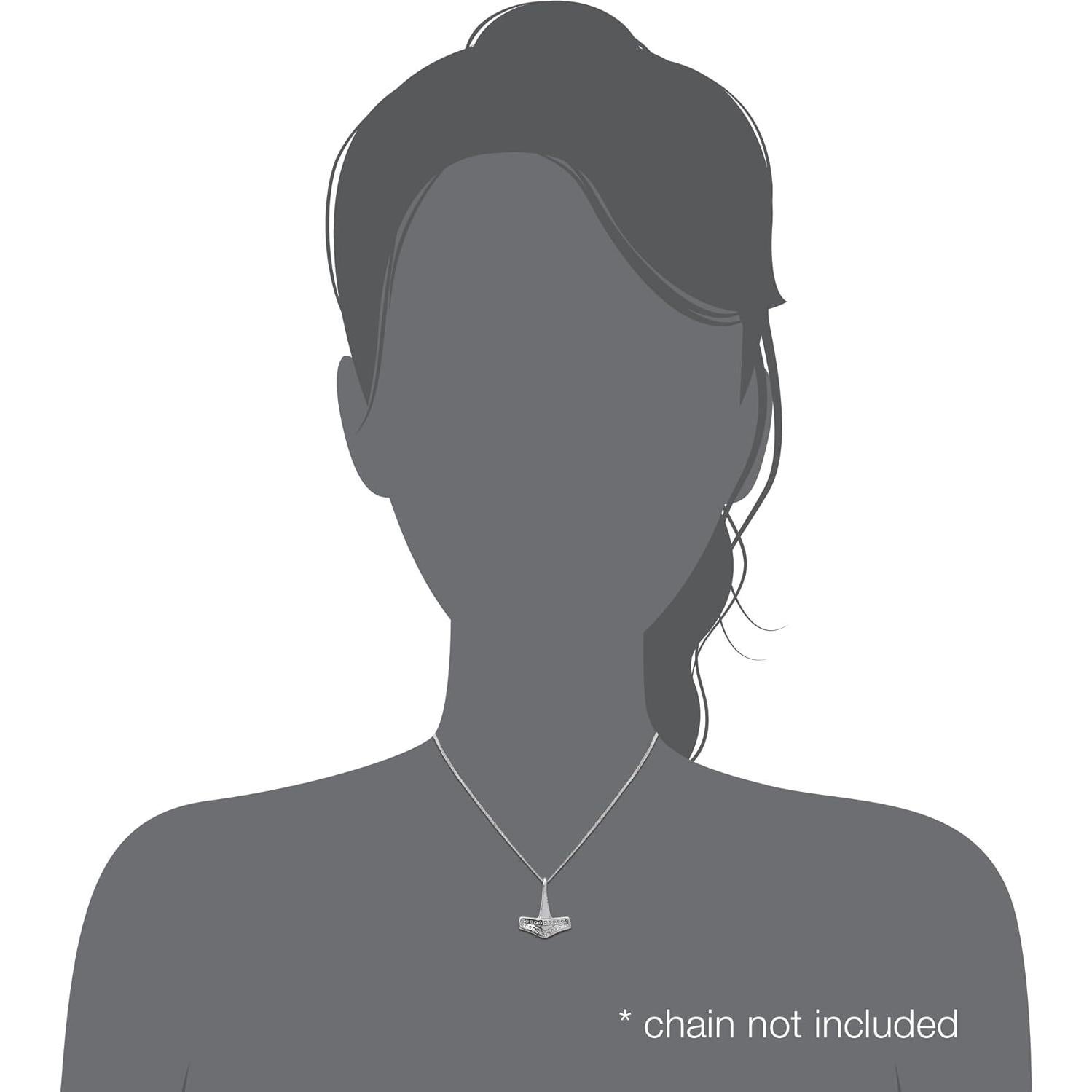 Colgante Amuleto Martillo de Thor Plata Esterlina 925